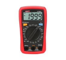 Мультиметр UT33B+ , 600В, 10А, 200МОм, ручной выбор диапазона измерений, функция тестирования элементов питания 1,5В / 9 В / 12 В