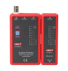 Прочие измерители UNI-T Кабельный тестер UT681C , RJ45, RJ 11/12 и BNC