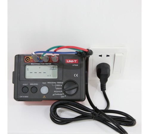 Измерители сопротивления UNI-T Измеритель сопротивления заземления и изоляции UT526 , заземление и изоляция, до 1000В, до 500МОм