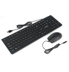 Комплект кл-ра+мышь пров. Gembird KBS-9050 черн.,104кл, 3кн., каб.1.5м