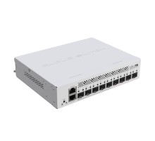 Коммутатор MikroTik Cloud Router Switch CRS310-1G-5S-4S+IN with 800 MHz CPU, 256 MB RAM, 4xSFP+, 5xSFP cages, 1xGBit LAN port, RouterOS L5, desktop case, rackmount ears, PSU (CRS310-1G-5S-4S+IN)