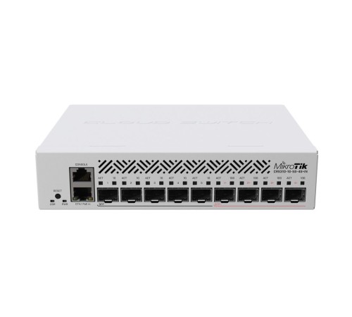 Коммутатор MikroTik Cloud Router Switch CRS310-1G-5S-4S+IN with 800 MHz CPU, 256 MB RAM, 4xSFP+, 5xSFP cages, 1xGBit LAN port, RouterOS L5, desktop case, rackmount ears, PSU (CRS310-1G-5S-4S+IN) Коммутатор MikroTik Cloud Router Switch CRS310-1G-5S-4S+IN with 800 MHz CPU, 256 MB RAM, 4xSFP+, 5xSFP cages, 1xGBit LAN port, RouterOS L5, desktop case, rackmount ears, PSU (CRS310-1G-5S-4S+IN)