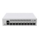 Коммутатор MikroTik Cloud Router Switch CRS310-1G-5S-4S+IN with 800 MHz CPU, 256 MB RAM, 4xSFP+, 5xSFP cages, 1xGBit LAN port, RouterOS L5, desktop case, rackmount ears, PSU (CRS310-1G-5S-4S+IN)