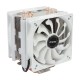 S120D-W Universal, TDP 135W, 2x120FAN, 4 heat pipe, WHITE, PWM, RTL