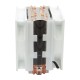 S120D-W Universal, TDP 135W, 2x120FAN, 4 heat pipe, WHITE, PWM, RTL