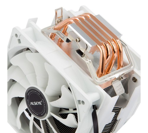 S120D-W Universal, TDP 135W, 2x120FAN, 4 heat pipe, WHITE, PWM, RTL