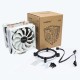 S120D-W Universal, TDP 135W, 2x120FAN, 4 heat pipe, WHITE, PWM, RTL