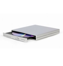 Внешний DVD-привод Gembird DVD-USB-02-SV  с интерфейсом USB 2.0 пластик, серебро (115681)