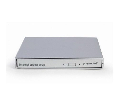 Внешний DVD-привод Gembird DVD-USB-02-SV  с интерфейсом USB 2.0 пластик, серебро (115681)