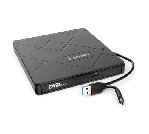 Внешний DVD-привод Gembird DVD-USB-04 USB 3.0 со встроенным кардридером и хабом пластик, черный (271668) Внешний DVD-привод Gembird DVD-USB-04 USB 3.0 со встроенным кардридером и хабом пластик, черный (271668)