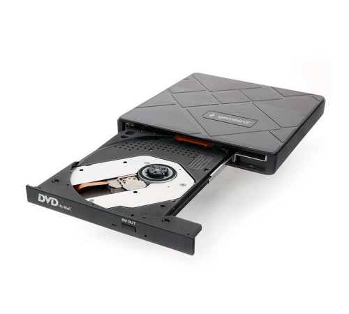 Внешний DVD-привод Gembird DVD-USB-04 USB 3.0 со встроенным кардридером и хабом пластик, черный (271668) Внешний DVD-привод Gembird DVD-USB-04 USB 3.0 со встроенным кардридером и хабом пластик, черный (271668)