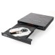 Внешний DVD-привод Gembird DVD-USB-04 USB 3.0 со встроенным кардридером и хабом пластик, черный (271668)