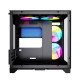 Корпус Powercase Vision Micro, Black, Tempered Glass, 4х 120mm 5-color fan, чёрный, mATX  (CVBM-L4) (CVBM-L4) (202896)