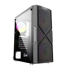 Корпус Powercase Mistral T4B, Tempered Glass, 4x 120mm 5-color fan, чёрный, ATX  (CMITB-L4) (CMITB-L4) (202926)