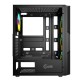 Корпус Powercase Mistral T4B, Tempered Glass, 4x 120mm 5-color fan, чёрный, ATX  (CMITB-L4) (CMITB-L4) (202926)