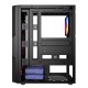 Корпус Powercase Mistral T4B, Tempered Glass, 4x 120mm 5-color fan, чёрный, ATX  (CMITB-L4) (CMITB-L4) (202926)