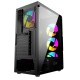 Корпус Powercase Mistral T4B, Tempered Glass, 4x 120mm 5-color fan, чёрный, ATX  (CMITB-L4) (CMITB-L4) (202926)