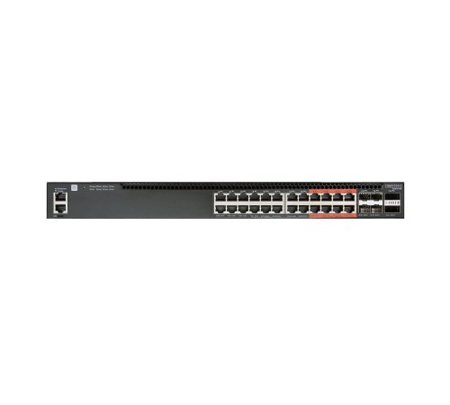 4610-30P-O-AC-F Edge-corE AS4610-30P, 24-Port GE RJ45 port PoE+, last 8 ports Ultra-PoE, 960W PoE Bugdet, 4x10G SFP+, 2 port 20G QSFP+ for stacking, Broadcom Helix 4, Dual-core ARM Cortex A9 1GHz, dual 110-230VAC 600W hot-swappable PSUs, one fixed syste