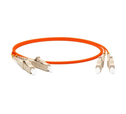 Hyperline FC-D2-50-LC/PR-LC/PR-H-10M-LSZH-OR Патч-корд волоконно-оптический (шнур) MM 50/125, LC-LC, 2.0 мм, duplex, LSZH, 10 м Hyperline FC-D2-50-LC/PR-LC/PR-H-10M-LSZH-OR