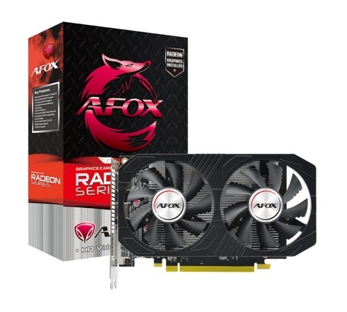 Видеокарта Afox RX560 4GB GDDR5 128bit DVI DP HDMI 2FAN RTL Видеокарта Afox RX560 4GB GDDR5 128bit DVI DP HDMI 2FAN RTL