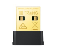 Archer T2UB Nano AC600 Ультракомпактный двухдиапазонный Wi-Fi USB-адаптер Bluetooth 4.2