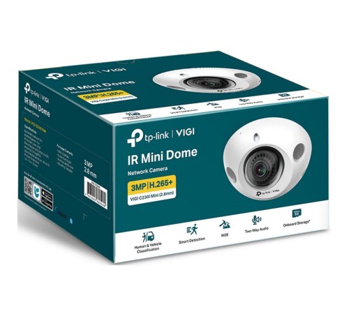 Компактная купольная IP?камера 3 Мп с ИК?подсветкой TP-Link VIGI C230I Mini(2.8mm)