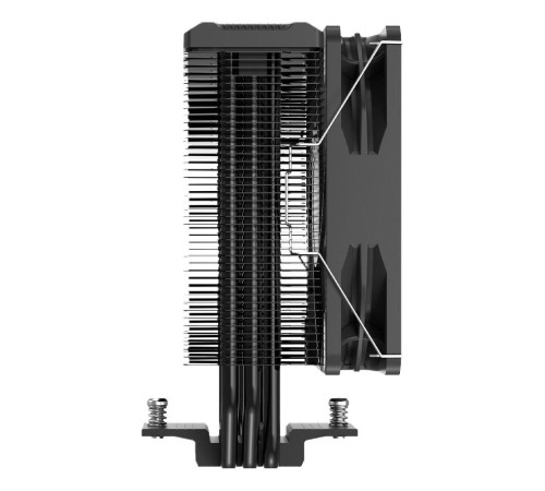 PCCooler Paladin EX300S Кулер S115X/1200/1700/AM4 (24 шт/кор, TDP 125W, 120mm PWM Dynamic Multi-Color LED, 3 тепловые трубки 6мм, 400-1800RPM, 28,6dBa)