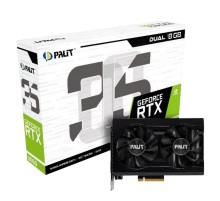 Видеокарта Palit PCI-E 4.0 PA-RTX3050 DUAL NVIDIA GeForce RTX 3050 8192Mb 128 GDDR6 1552/14000 HDMIx1 DPx3 HDCP Ret