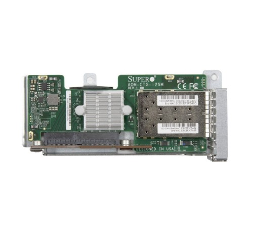 Сетевой адаптер AOM-CTG-I2SM-12 MicroLP Mocule 2-port 10GbE SFP+Intel 82599ES for MicroC