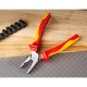 Диэлектрические комбинированные плоскогубцы Deli DL512006  160мм, сталь Cr-V, сертификат VDE для работ под напряжением до 1000 В