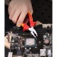 Диэлектрические удлиненные плоскогубцы Deli DL512106 160мм, сталь Cr-V, сертификат VDE для работ под напряжением до 1000 В