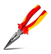 Диэлектрические удлиненные плоскогубцы Deli DL512108  200мм, сталь Cr-V, сертификат VDE для работ под напряжением до 1000 В
