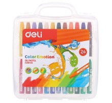 Масляная пастель Deli EC20124 Color Emotion шестигранные 24цв. пл.кор.