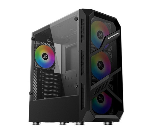 Корпус Xigmatek Lamiya EN40016 ATX, USB3.0x1+USB2.0x2, Front & Left TG, 4PCS X24A Fan, Galaxy II Fan Control Box & Remote (748113)