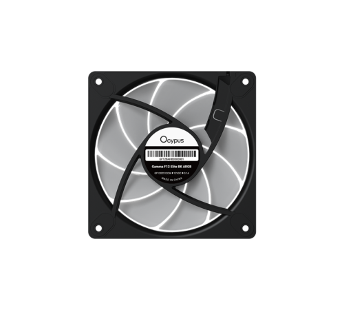 Вентилятор для корпуса Ocypus Gamma F12 Elite BK ARGB, 120x120x25mm, 4-PIN PWM, 600-1800 RPM, 26 DBA MAX, HYDRO BEARING Вентилятор для корпуса Ocypus Gamma F12 Elite BK ARGB, 120x120x25mm, 4-PIN PWM, 600-1800 RPM, 26 DBA MAX, HYDRO BEARING