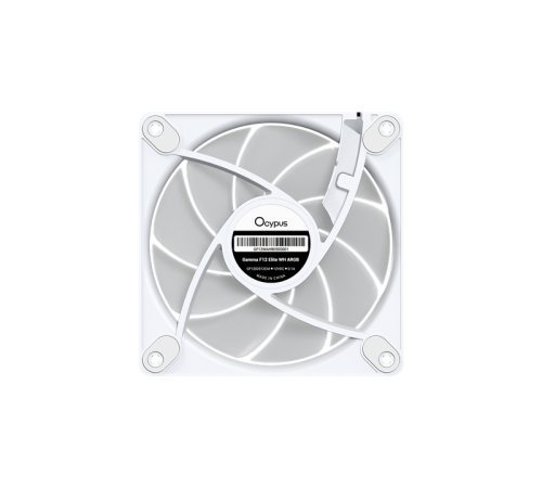 Вентилятор для корпуса Ocypus Gamma F12 Elite WH ARGB, 120x120x25mm, 4-PIN PWM, 600-1800 RPM, 26 DBA MAX, HYDRO BEARING Вентилятор для корпуса Ocypus Gamma F12 Elite WH ARGB, 120x120x25mm, 4-PIN PWM, 600-1800 RPM, 26 DBA MAX, HYDRO BEARING