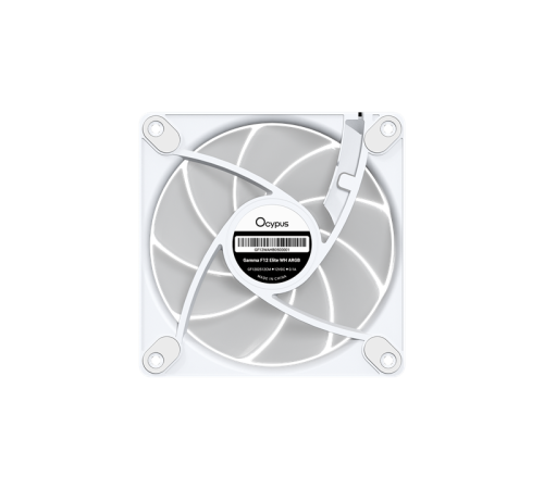 Вентилятор для корпуса Ocypus Gamma F12 Elite WH ARGB 3 IN 1, 120x120x25mm, 4-PIN PWM, 600-1800 RPM, 26 DBA MAX, HYDRO BEARING Вентилятор для корпуса Ocypus Gamma F12 Elite WH ARGB 3 IN 1, 120x120x25mm, 4-PIN PWM, 600-1800 RPM, 26 DBA MAX, HYDRO BEARING