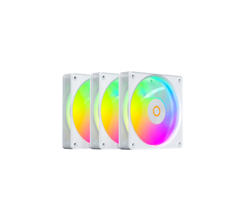 Вентилятор для корпуса Ocypus Gamma F12 Elite WH ARGB REVERSE BLADE 3 IN 1, 120x120x25mm, 4-PIN PWM, 600-1800 RPM, 26 DBA MAX, HYDRO BEARING