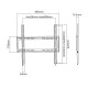 Кронштейн для телевизора Ultramounts UM 812F черный 32"-55" макс.35кг настенный фиксированный