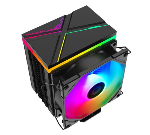 Кулер ID-COOLING SE-914-XT ARGB V2 LGA20XX/1700/1200/115X/AM4 (16шт/кор, TDP 150W, PWM, 4 тепл.трубки прямого контакта, FAN 92mm, Addressable RGB LED) RET