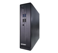 Корпус FoxLine FL-105-AD120-DC-INF (FL-105-AD120-DC-INF) |FL-105-AD120-DC-INF| mITX case (2L), 2*USB2.0+2*USB3.0, 1*combo audio, 40mm FAN, VESA, w/DC-ATX converter, w/120W pwr adapter, w/pwr
