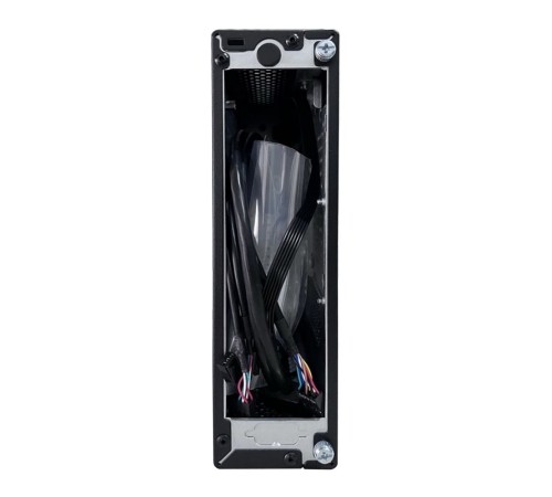 Корпус FoxLine FL-105-AD120-DC-INF (FL-105-AD120-DC-INF) |FL-105-AD120-DC-INF| mITX case (2L), 2*USB2.0+2*USB3.0, 1*combo audio, 40mm FAN, VESA, w/DC-ATX converter, w/120W pwr adapter, w/pwr