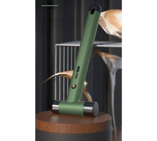 Ударно-рычажный инструмент молоток Deli Home Series Green HT7008L вес бойка 250гр, эксклюзивный дизайн, рукоятка из высококачественного софттач пластика