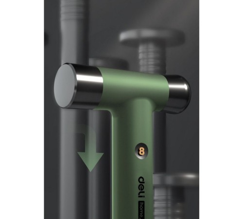 Ударно-рычажный инструмент молоток Deli Home Series Green HT7008L вес бойка 250гр, эксклюзивный дизайн, рукоятка из высококачественного софттач пластика