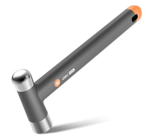Ударно-рычажный инструмент молоток Deli Home Series Gray HT7008C вес бойка 250гр, эксклюзивный дизайн, рукоятка из высококачественного софттач пластика