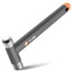 Ударно-рычажный инструмент молоток Deli Home Series Gray HT7008C вес бойка 250гр, эксклюзивный дизайн, рукоятка из высококачественного софттач пластика