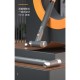 Ударно-рычажный инструмент молоток Deli Home Series Gray HT7008C вес бойка 250гр, эксклюзивный дизайн, рукоятка из высококачественного софттач пластика
