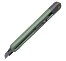 Нож Deli Технический нож "Home Series Green" Deli HT4009L  ширина лезвия 9мм, эксклюзивный дизайн, корпус из высококачественного софттач пластика