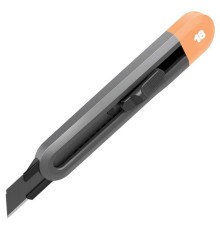 Нож Deli Технический нож "Home Series Gray" Deli HT4018C  ширина лезвия 18мм, эксклюзивный дизайн, корпус из высококачественного софттач пластика