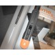 Нож Deli Технический нож "Home Series Gray" Deli HT4018C ширина лезвия 18мм, эксклюзивный дизайн, корпус из высококачественного софттач пластика